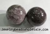 CDN1283 40mm round lilac jasper decorations wholesale