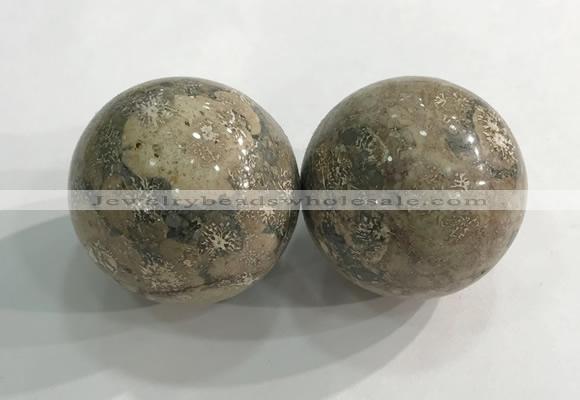 CDN1302 40mm round jasper decorations wholesale