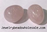 CDN1332 35*45mm egg-shaped rose quartz decorations wholesale