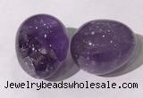 CDN1333 35*45mm egg-shaped amethyst decorations wholesale