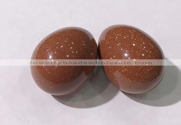 CDN1343 35*45mm egg-shaped goldstone decorations wholesale