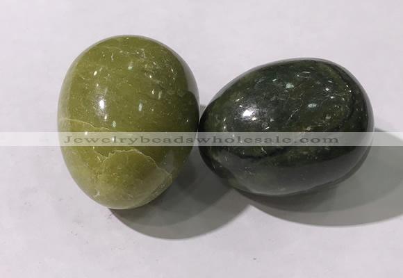 CDN1355 35*45mm egg-shaped Canadian jade decorations wholesale