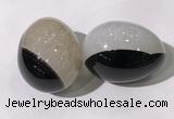 CDN1365 35*45mm egg-shaped druzy agate decorations wholesale