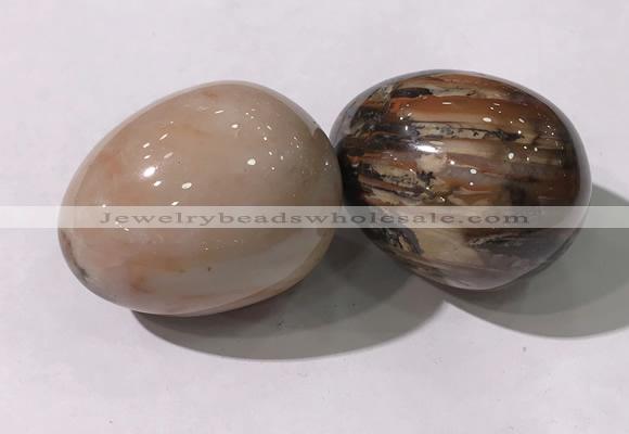 CDN1369 35*45mm egg-shaped agate decorations wholesale