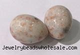 CDN1371 35*45mm egg-shaped golden sunstone decorations wholesale