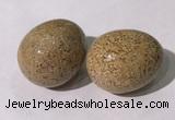 CDN1392 35*45mm egg-shaped jasper decorations wholesale