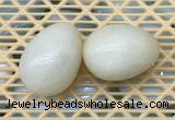 CDN335 35*50mm egg-shaped yellow jade decorations wholesale