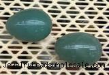 CDN337 35*50mm egg-shaped green aventurine decorations wholesale