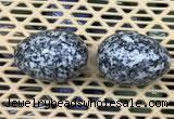 CDN348 35*50mm egg-shaped snowflake obsidian decorations wholesale