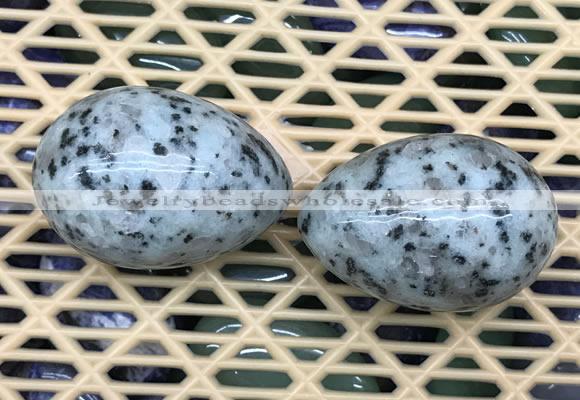 CDN349 35*50mm egg-shaped sesame jasper decorations wholesale