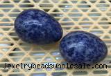 CDN365 35*50mm egg-shaped blue spot decorations wholesale