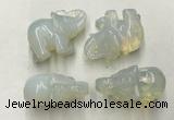 CDN381 20*40*30mm elephant rose quartz decorations wholesale