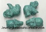 CDN383 20*40*30mm elephant imitation turquoise decorations wholesale