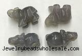 CDN386 20*40*30mm elephant grey agate decorations wholesale