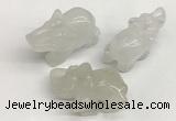 CDN402 25*50*35mm elephant white jade decorations wholesale