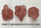 CDN433 28*45*22mm turtle cherry quartz decorations wholesale