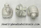 CDN434 28*45*22mm turtle white howlite decorations wholesale