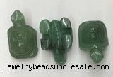 CDN437 28*45*22mm turtle green aventurine decorations wholesale