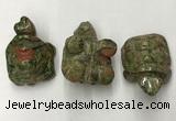 CDN442 28*45*22mm turtle unakite decorations wholesale