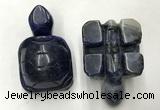 CDN457 38*55*28mm turtle sodalite decorations wholesale