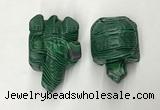 CDN463 38*55*28mm turtle imitation malachite decorations wholesale