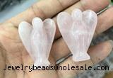 CDN471 30*40mm angel rose quartz decorations wholesale