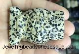 CDN575 35*50mm owl dalmatian jasper decorations wholesale