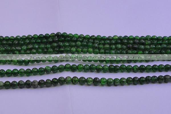 CDP02 15.5 inches 4mm round A- grade diopside gemstone beads