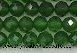 CDP78 15.5 inches 6mm faceted round diopside gemstone beads