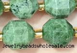 CDP80 15 inches 9*10mm faceted diopside beads