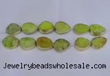 CDQ510 20*30mm - 22*30mm teardrop druzy quartz beads wholesale