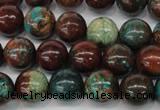 CDS188 15.5 inches 12mm round dyed serpentine jasper beads