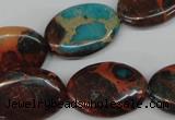 CDS210 15.5 inches 18*25mm oval dyed serpentine jasper beads