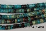 CDS31 15.5 inches 3*5mm heishi dyed serpentine jasper beads