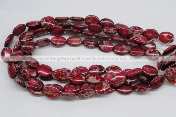 CDT15 15.5 inches 15*20mm oval dyed aqua terra jasper beads