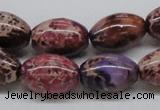 CDT32 15.5 inches 13*18mm rice dyed aqua terra jasper beads