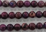 CDT832 15.5 inches 8mm round dyed aqua terra jasper beads wholesale