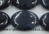 CDU02 15.5 inches 22*30mm oval natural blue dumortierite beads