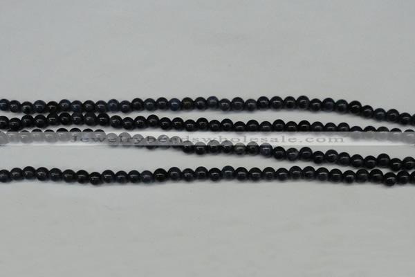 CDU100 15.5 inches 4mm round blue dumortierite beads wholesale