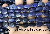 CDU217 15.5 inches 10*14mm faceted oval blue dumortierite beads