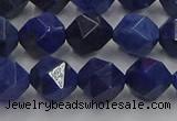 CDU338 15.5 inches 10mm faceted nuggets blue dumortierite beads