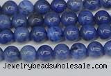 CDU340 15.5 inches 4mm round blue dumortierite beads wholesale