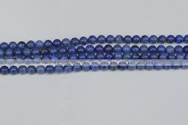 CDU341 15.5 inches 6mm round blue dumortierite beads wholesale