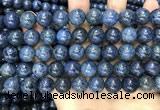 CDU354 15.5 inches 12mm round blue dumortierite beads wholesale