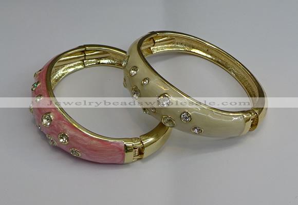 CEB125 16mm width gold plated alloy with enamel bangles wholesale