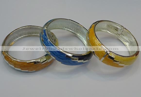 CEB150 19mm width silver plated alloy with enamel bangles wholesale