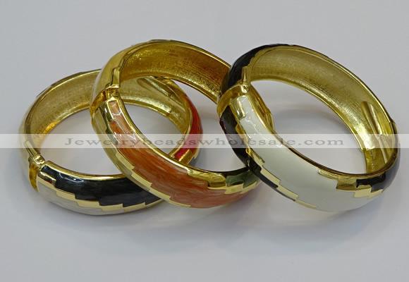 CEB151 19mm width gold plated alloy with enamel bangles wholesale