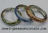 CEB154 15mm width gold plated alloy with enamel bangles wholesale