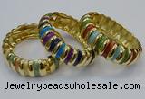 CEB155 20mm width gold plated alloy with enamel bangles wholesale