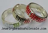 CEB163 20mm width gold plated alloy with enamel bangles wholesale